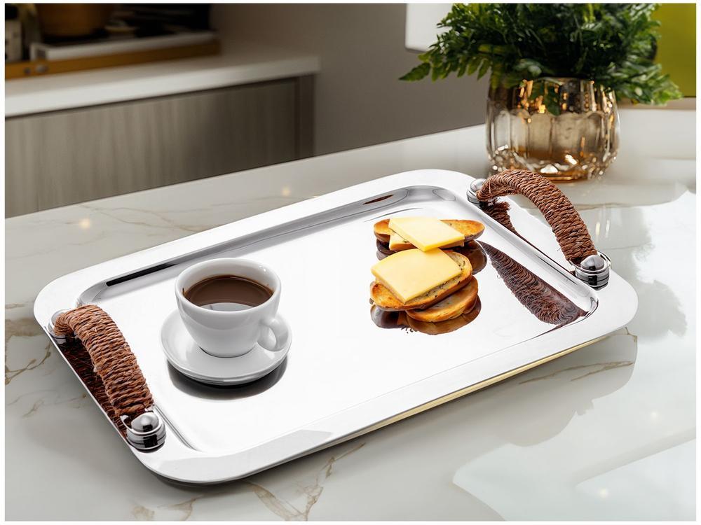 Bandeja Inox para Servir Retangular Wolff Manhattan 27x33cm - 2