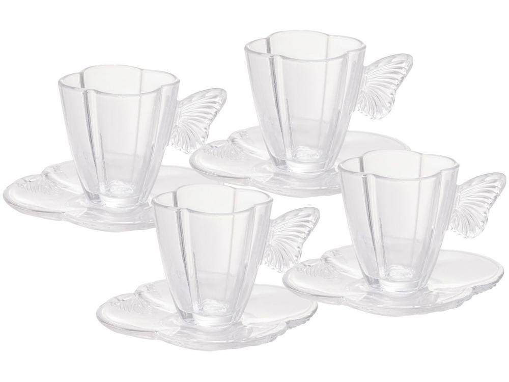 Jogo de Xícaras de Chá 180ml Wolff Butterfly 4 Peças - 1