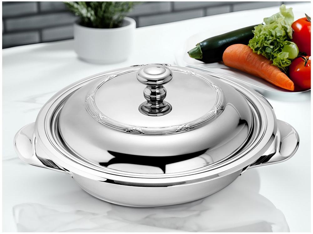 Legumeira Inox com Tampa 1,5L Wolff Croisé Mônaco - 2