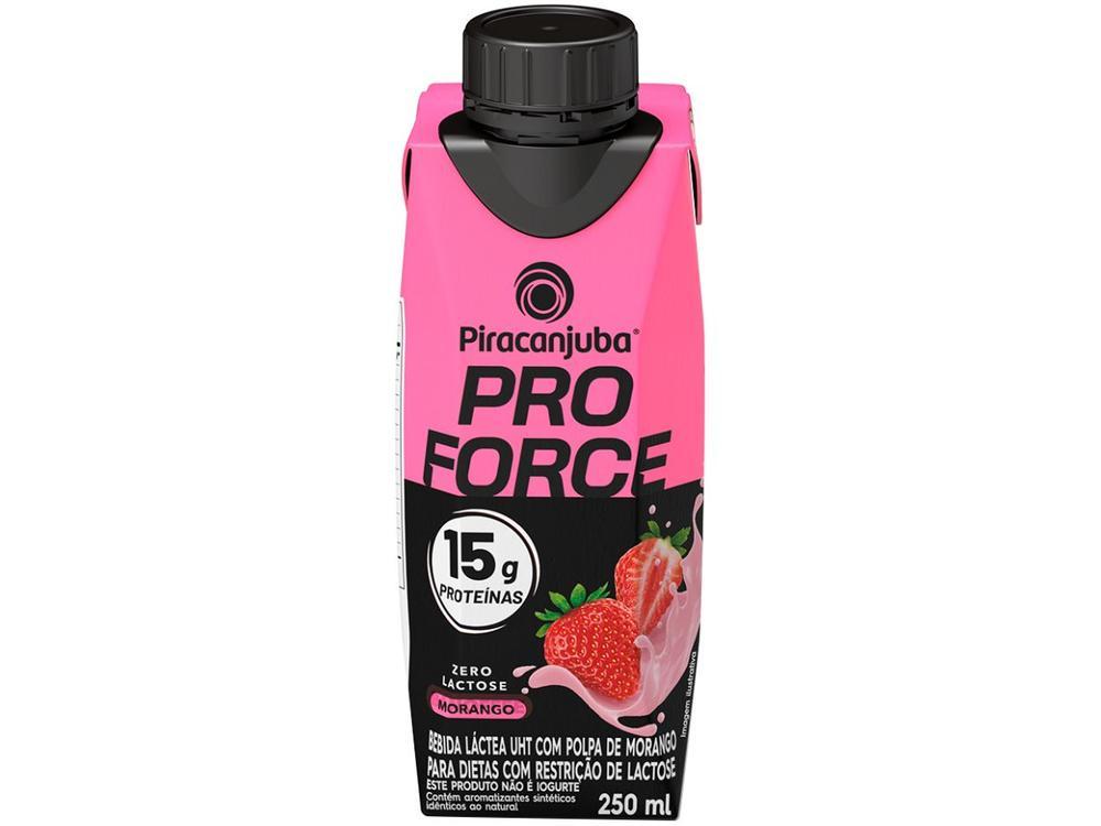 Bebida Láctea UHT com 15g de Proteína Piracanjuba ProForce 15g Morango Zero Lactose 250ml - 1