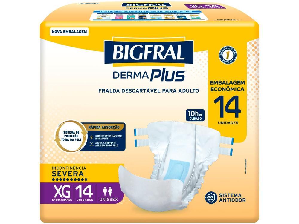 Fralda Geriátrica Bigfral Derma Plus Econômica - 1