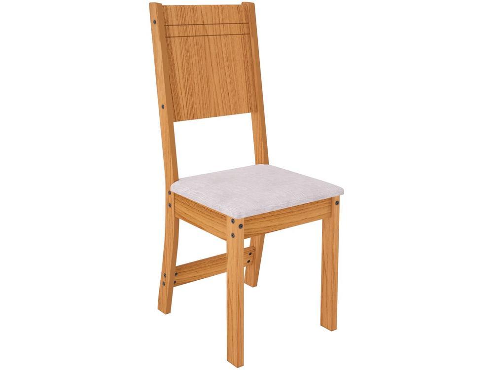 Mesa de Jantar 6 Cadeiras Retangular Freijo e Off White Indekes Cristal - 10