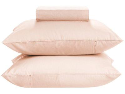 Jogo de Cama Casal 100% Algodão Karsten 150 Fios Matiz Marfim 3 Peças