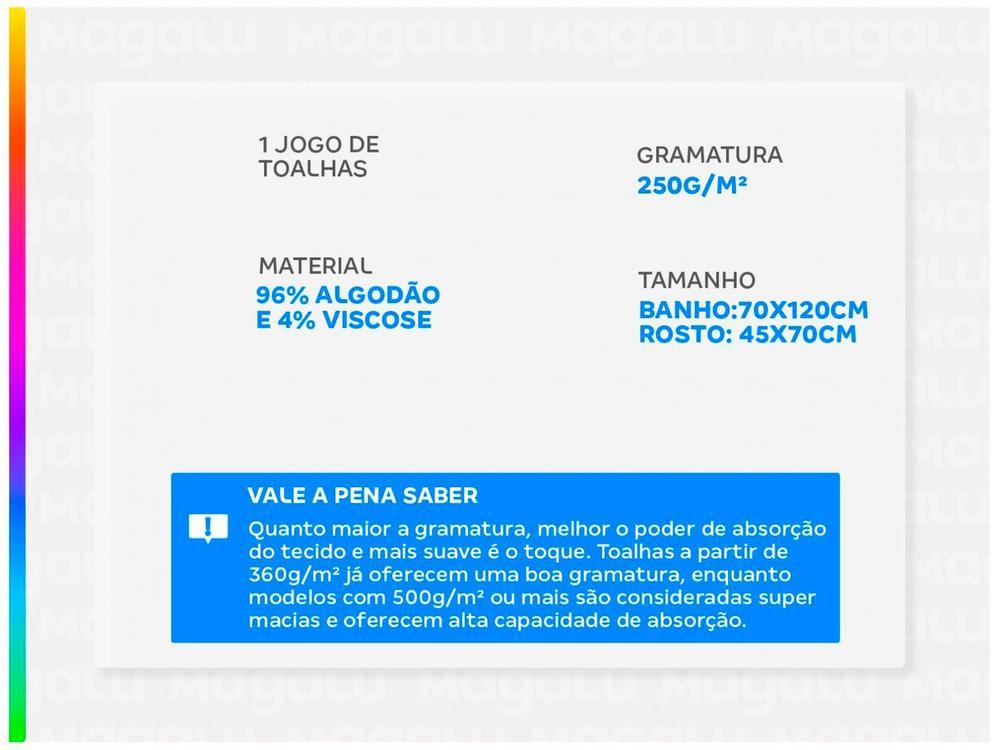 Jogo de Toalhas de Banho Atlântica Delicata Garden Verde Menta 4 Peças - 2