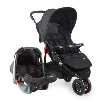 Carrinho de Bebê com Bebê Conforto Cosco Kids Toffy Duo 3 Rodas 0 a 15kg