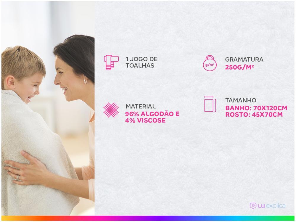 Jogo de Toalhas de Banho Atlântica Delicata Garden Azul Cetim 4 Peças - 9