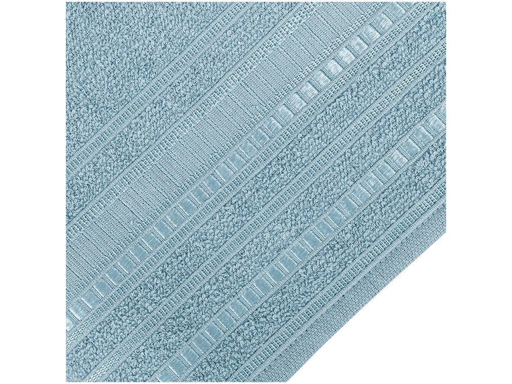 Jogo de Toalhas de Banho Atlântica Delicata Garden Azul Cetim 4 Peças - 8