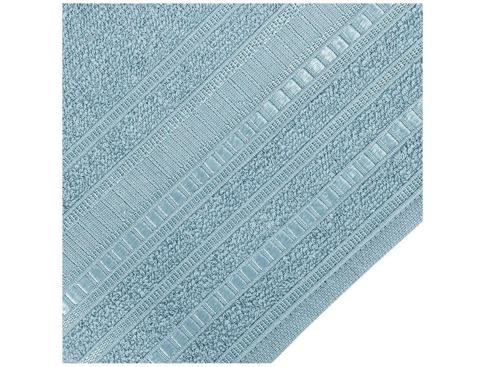 Jogo de Toalhas de Banho Atlântica Delicata Garden Azul Cetim 4 Peças - 6