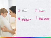 Jogo de Toalhas de Banho Atlântica Delicata Garden Azul Cetim 4 Peças - 9