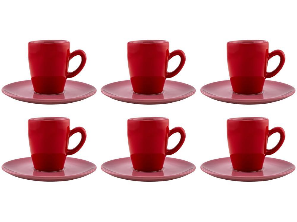 Jogo de Xícaras de Café de Porcelana 75ml Oxford Complementos Espresso 6 Peças - 1
