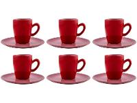 Jogo de Xícaras de Café de Porcelana 75ml Oxford Complementos Espresso 6 Peças - 1