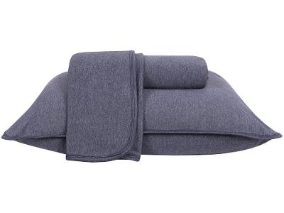 Jogo de Cama Casal Atlântica Mescla Urban Azul Escuro 3 Peças