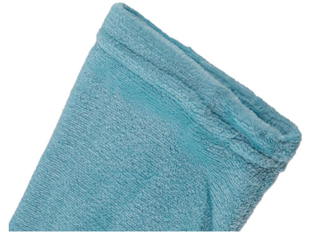 Roupão de Inverno de Microfibra Atlântica Pompom Verde com Capuz - 5