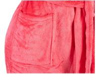 Roupão de Inverno de Microfibra Atlântica Pompom Framboesa com Capuz - 6