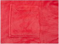 Roupão de Inverno de Microfibra Atlântica Pompom Framboesa com Capuz - 8