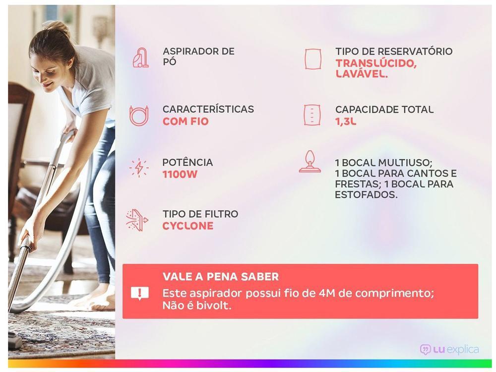 Aspirador de Pó 2 em 1 Mondial 1100W Turbo Cycle - 10