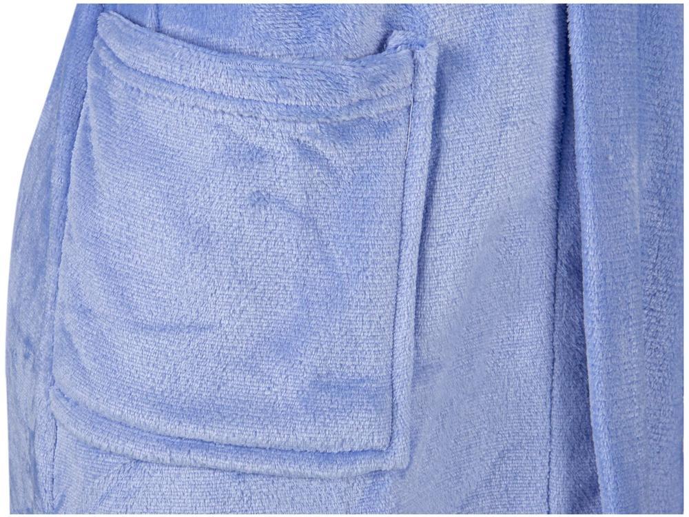 Roupão de Inverno de Microfibra Atlântica Pompom Violeta com Capuz - 8