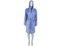 Roupão de Inverno de Microfibra Atlântica Pompom Violeta com Capuz - 1