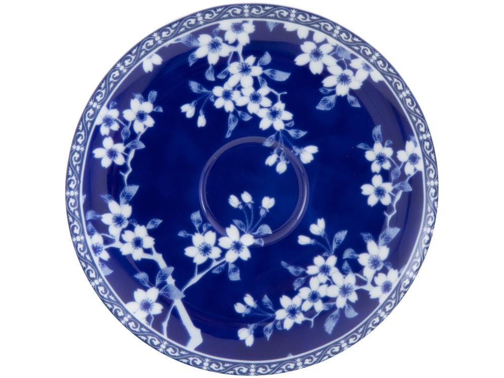 Aparelho de Jantar Sobremesa e Chá 20 Peças Tramontina de Porcelana Azul Redondo Umeko - 5