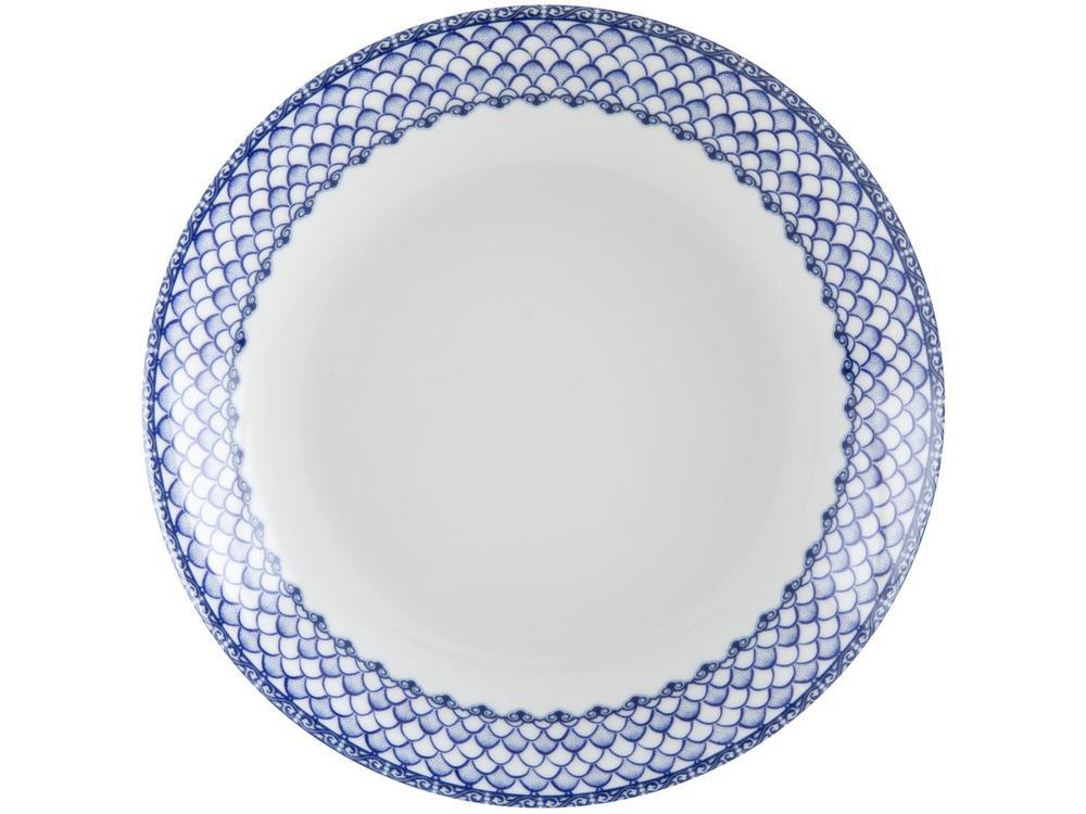 Aparelho de Jantar Sobremesa e Chá 20 Peças Tramontina de Porcelana Azul Redondo Umeko - 6