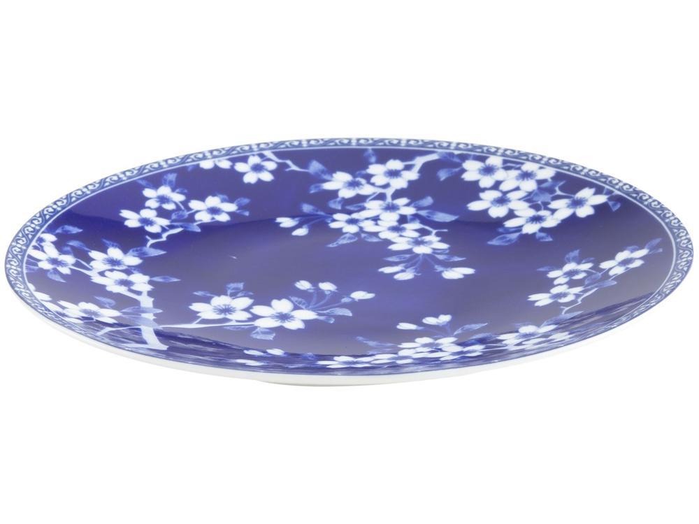 Aparelho de Jantar Sobremesa e Chá 20 Peças Tramontina de Porcelana Azul Redondo Umeko - 8