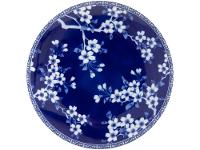 Aparelho de Jantar Sobremesa e Chá 20 Peças Tramontina de Porcelana Azul Redondo Umeko