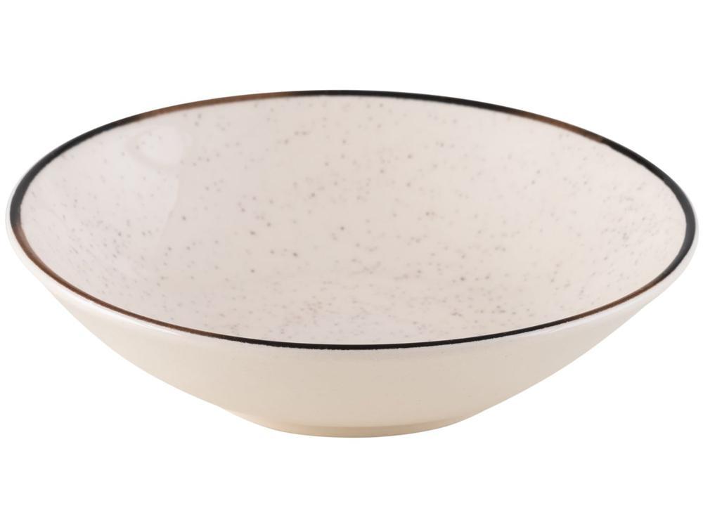 Aparelho de Jantar e Chá 20 Peças Oxford de Cerâmica Bege e Marrom Redondo Unni Brisa - 18