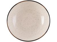 Aparelho de Jantar e Chá 20 Peças Oxford de Cerâmica Bege e Marrom Redondo Unni Brisa - 13