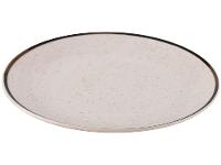 Aparelho de Jantar e Chá 20 Peças Oxford de Cerâmica Bege e Marrom Redondo Unni Brisa - 14