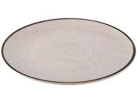 Aparelho de Jantar e Chá 20 Peças Oxford de Cerâmica Bege e Marrom Redondo Unni Brisa - 17