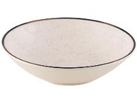 Aparelho de Jantar e Chá 20 Peças Oxford de Cerâmica Bege e Marrom Redondo Unni Brisa - 18