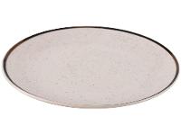 Aparelho de Jantar e Chá 20 Peças Oxford de Cerâmica Bege e Marrom Redondo Unni Brisa - 8