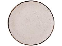 Aparelho de Jantar e Chá 20 Peças Oxford de Cerâmica Bege e Marrom Redondo Unni Brisa - 9