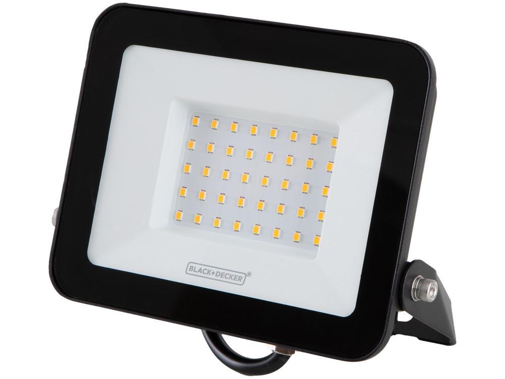 Refletor LED 50W 3000K IP65 Amarela Black+ Decker - 1