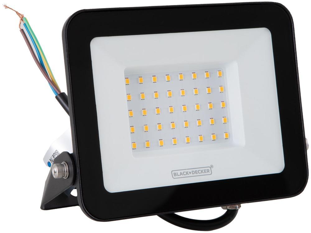 Refletor LED 50W 3000K IP65 Amarela Black+ Decker - 2