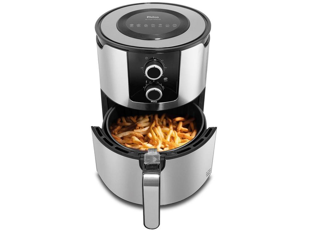 Air Fryer Philco Preto e Prata 6,1L - 8