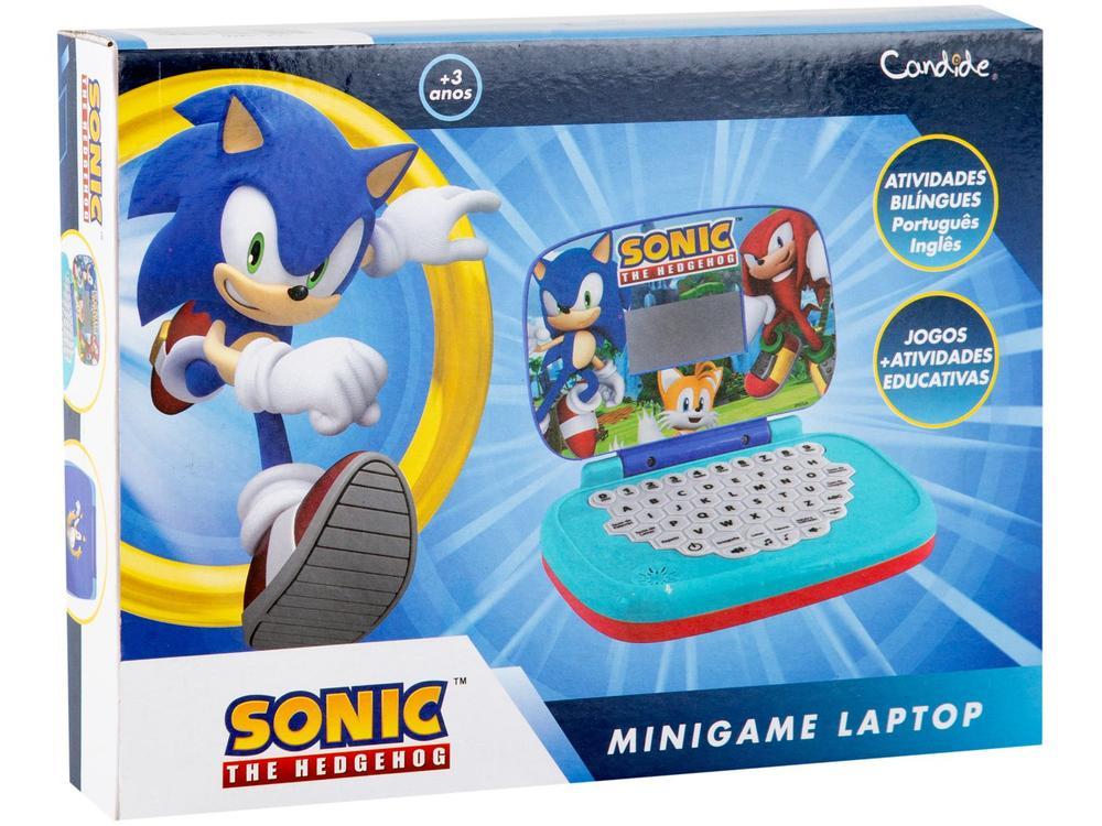 Laptop Infantil Sonic Bilingue Emite Som Candide - 16