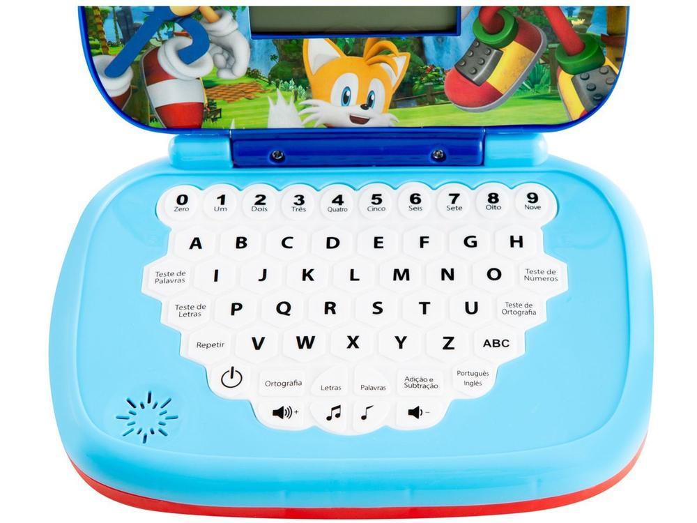 Laptop Infantil Sonic Bilingue Emite Som Candide - 6