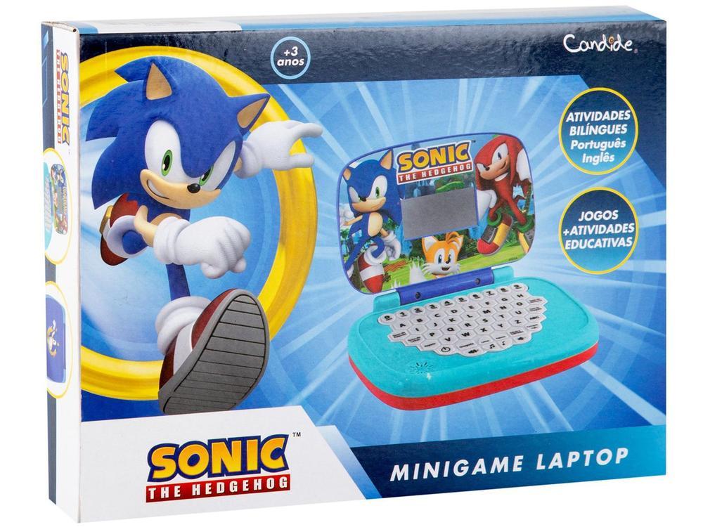 Laptop Infantil Sonic Bilingue Emite Som Candide - 9
