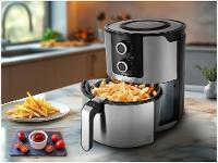 Fritadeira Elétrica sem Óleo/Air Fryer Philco Preto e Prata 6,1L - 3