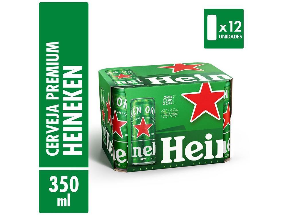 Cerveja Heineken Lata 350ml 12 Unidades - 9
