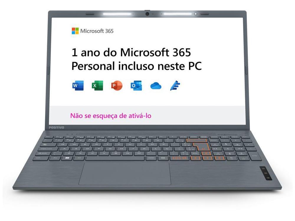 Notebook Positivo Vision Lumina Bar C15 Intel Celeron 4GB 128GB 15,6” HD Windows 11 Microsoft 365 C4128A-15 - 13