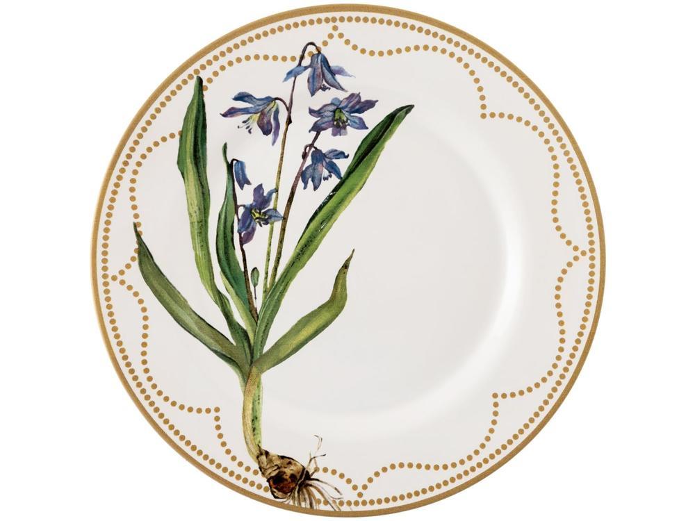 Aparelho de Jantar 12 Peças Alleanza Cerâmica Branco e Verde Água Redondo Bulbo - 6