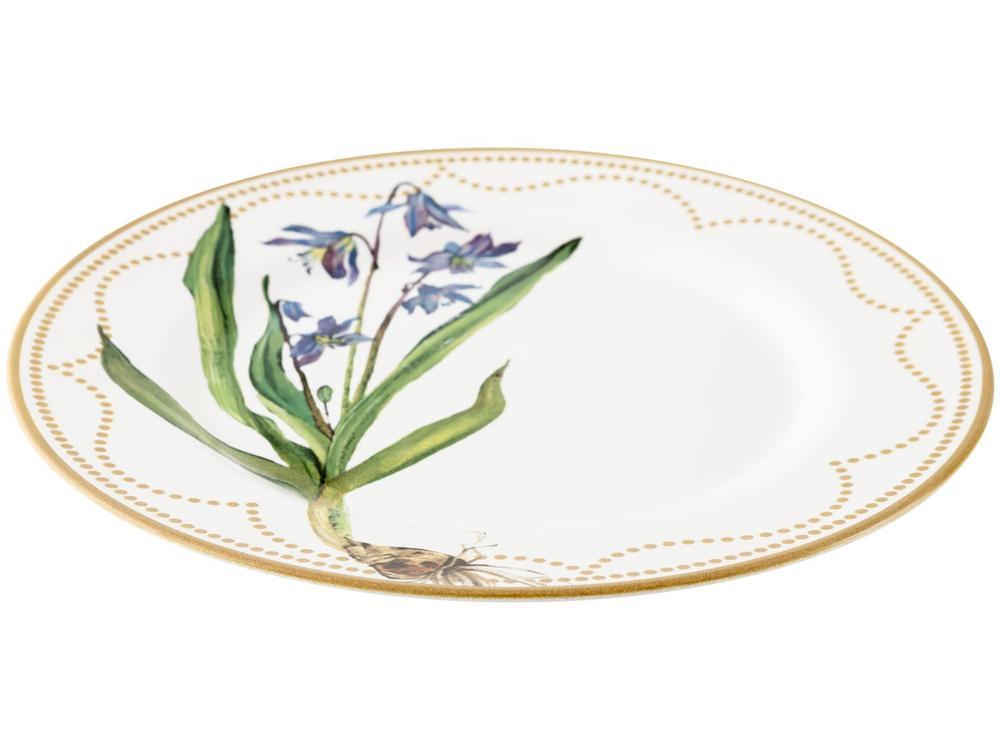 Aparelho de Jantar 12 Peças Alleanza Cerâmica Branco e Verde Água Redondo Bulbo - 7