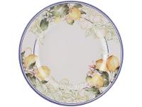 Aparelho de Jantar e Chá 20 Peças Alleanza de Cerâmica Branco e Azul Redondo Sorrento