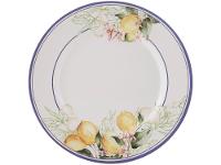 Aparelho de Jantar e Chá 20 Peças Alleanza de Cerâmica Branco e Azul Redondo Sorrento - 8