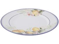 Aparelho de Jantar e Chá 20 Peças Alleanza de Cerâmica Branco e Azul Redondo Sorrento - 9