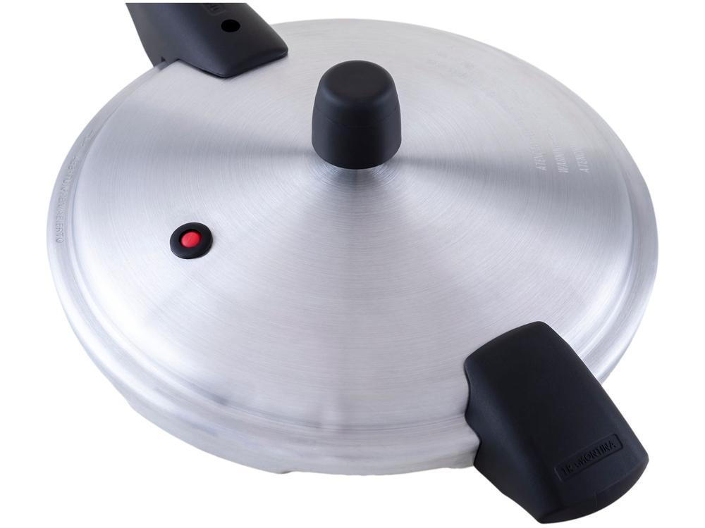 Panela de Pressão Tramontina Antiaderente 6L Preto e Prata Vancouver Effect - 9