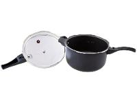 Panela de Pressão Tramontina Antiaderente 6L Preto e Prata Vancouver Effect - 6