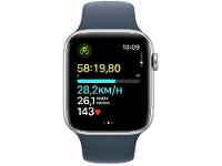 Apple Watch SE GPS Caixa Prateada de Alumínio 44mm Pulseira Esportiva Azul-tempestade P/M - 6